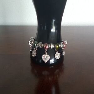 ELEGANT HEART CHARM BRACELET